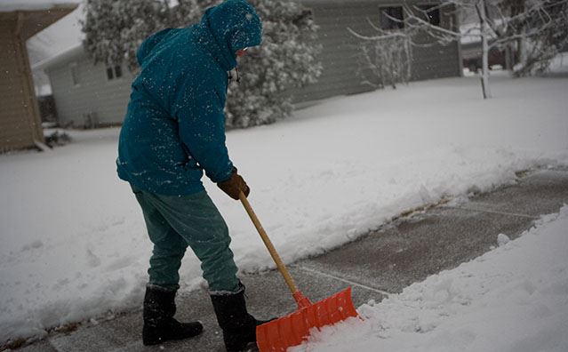 Shoveling Snow News Flash