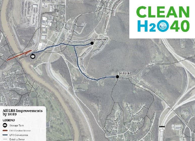 Licking River Siphon (LRS) Improvements Map, SD1 Clean H2O40 Project