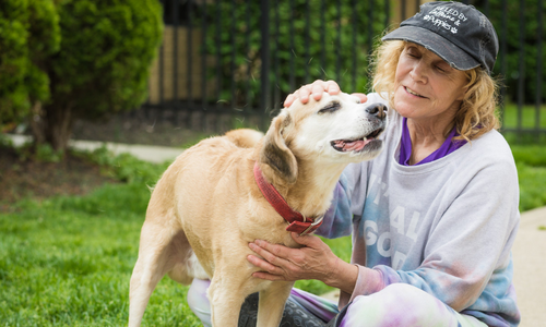 KCAS Provided Photo- Man with Dog