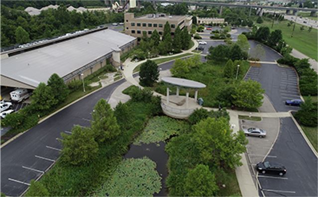 Aerial view of Sanitation District